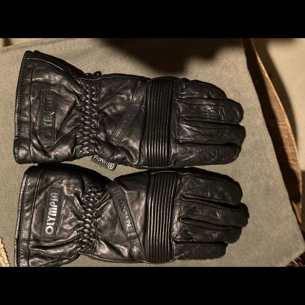 Riding gloves for men XL, Olympia, Kevlar, Black